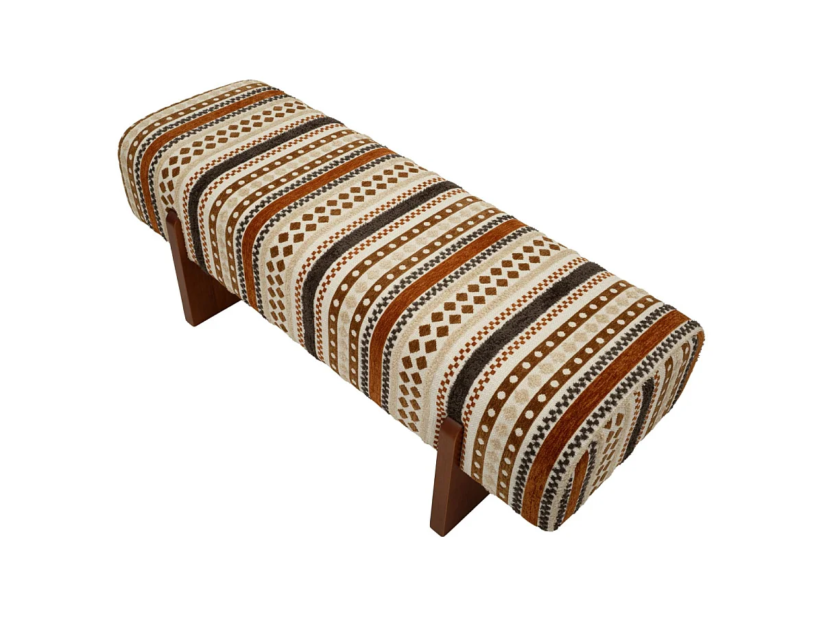 Veelkleurige bank in etnische stijl, 120,5 x 45 x 43 cm