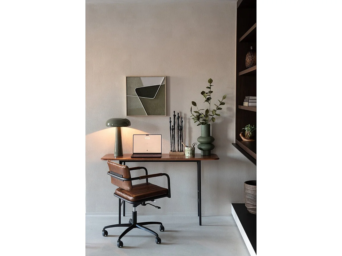 Lampe à Poser en Métal "Mirko" 43cm Vert Olive
