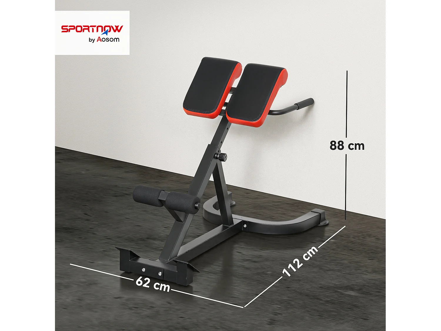 Banc de musculation réglable 5 niv. - banc lombaire - banc hyperextension