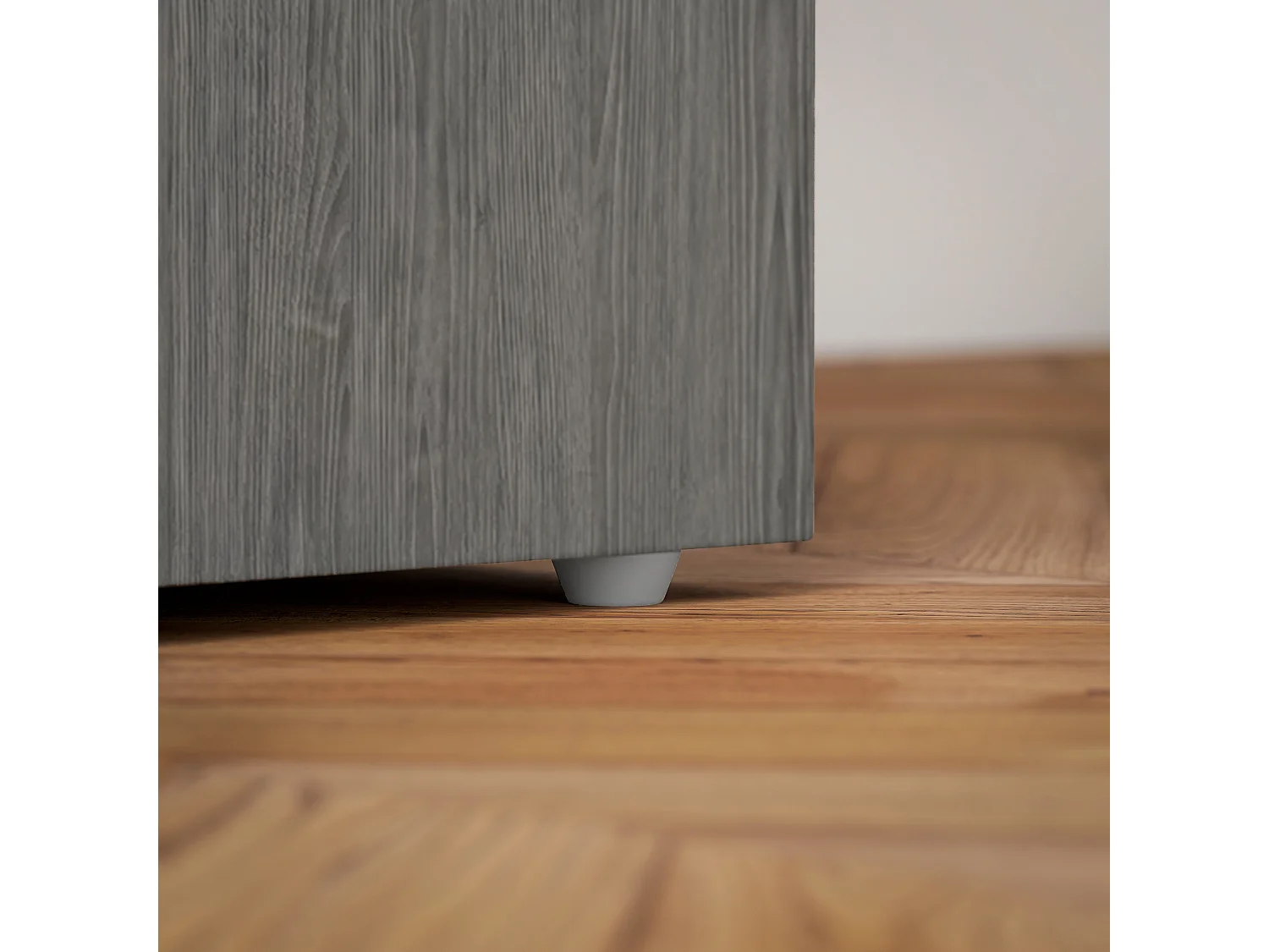 Bureau informatique table multi-fonctions 3 tiroirs 2 étagères dim. 120L x 49l x 72H cm MDF aspect bois gris