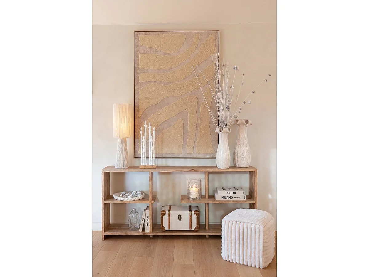 Tableau Déco Abstrait "Karl" 102x152cm Beige