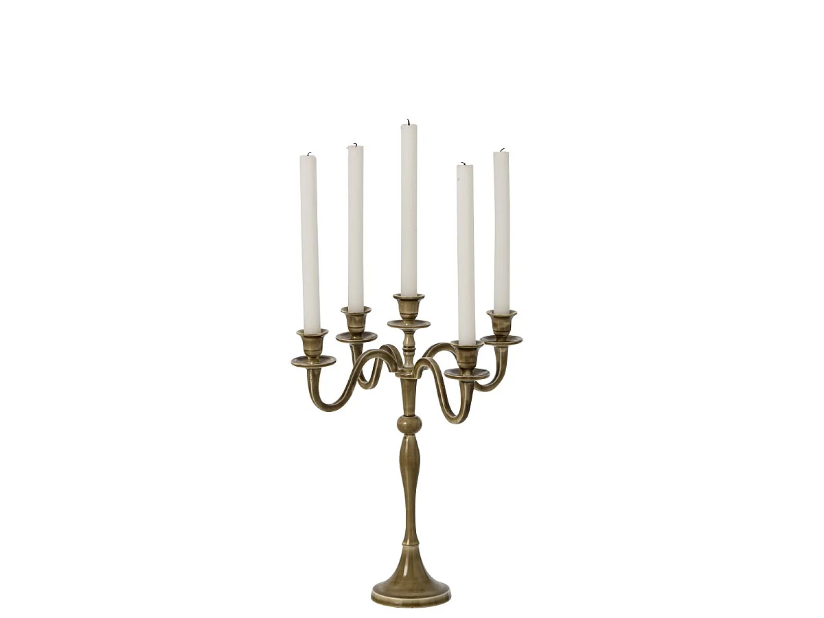 Chandelier 5 Branches "Colette" 42cm Vert Olive