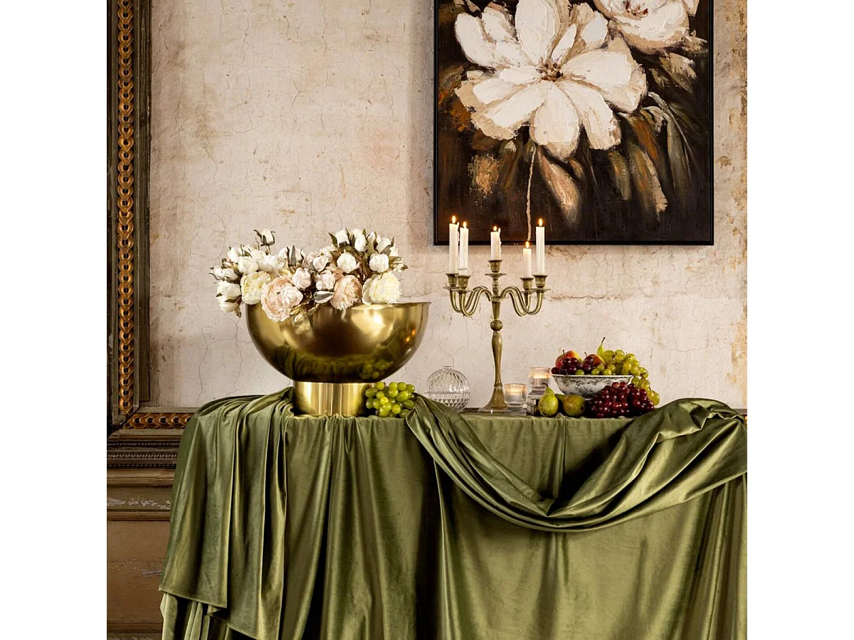 Chandelier 5 Branches "Colette" 42cm Vert Olive