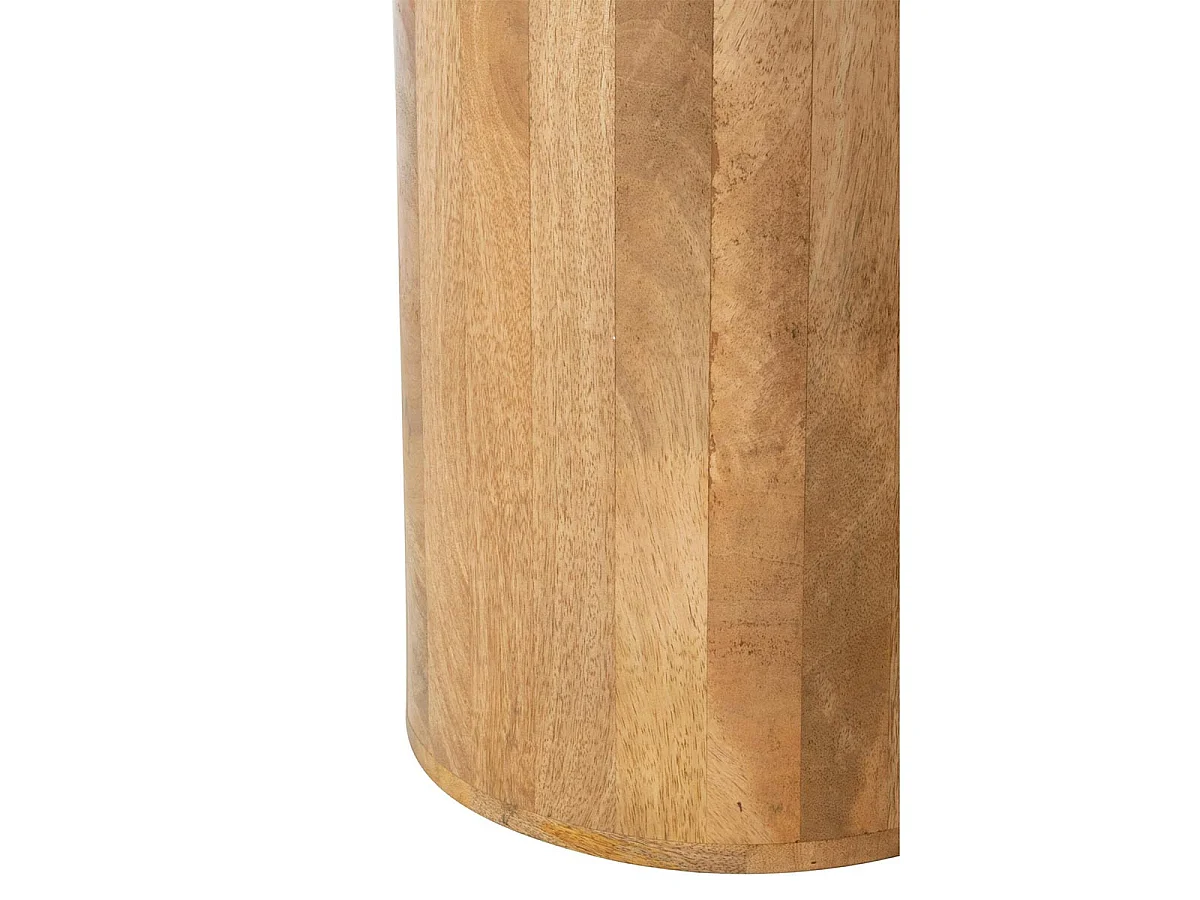 Lot de 2 Tables Basses en Marbre "Eula" 56cm Beige