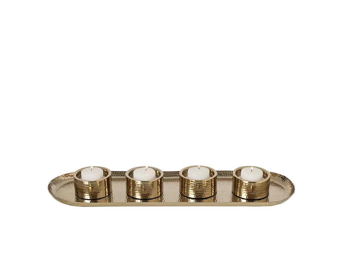Chandelier Plateau en Métal "Amaru" 66cm Doré