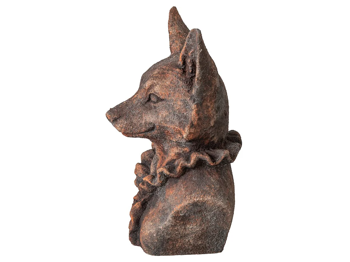 Buste de Renard Déco "Zeno" 38cm Marron