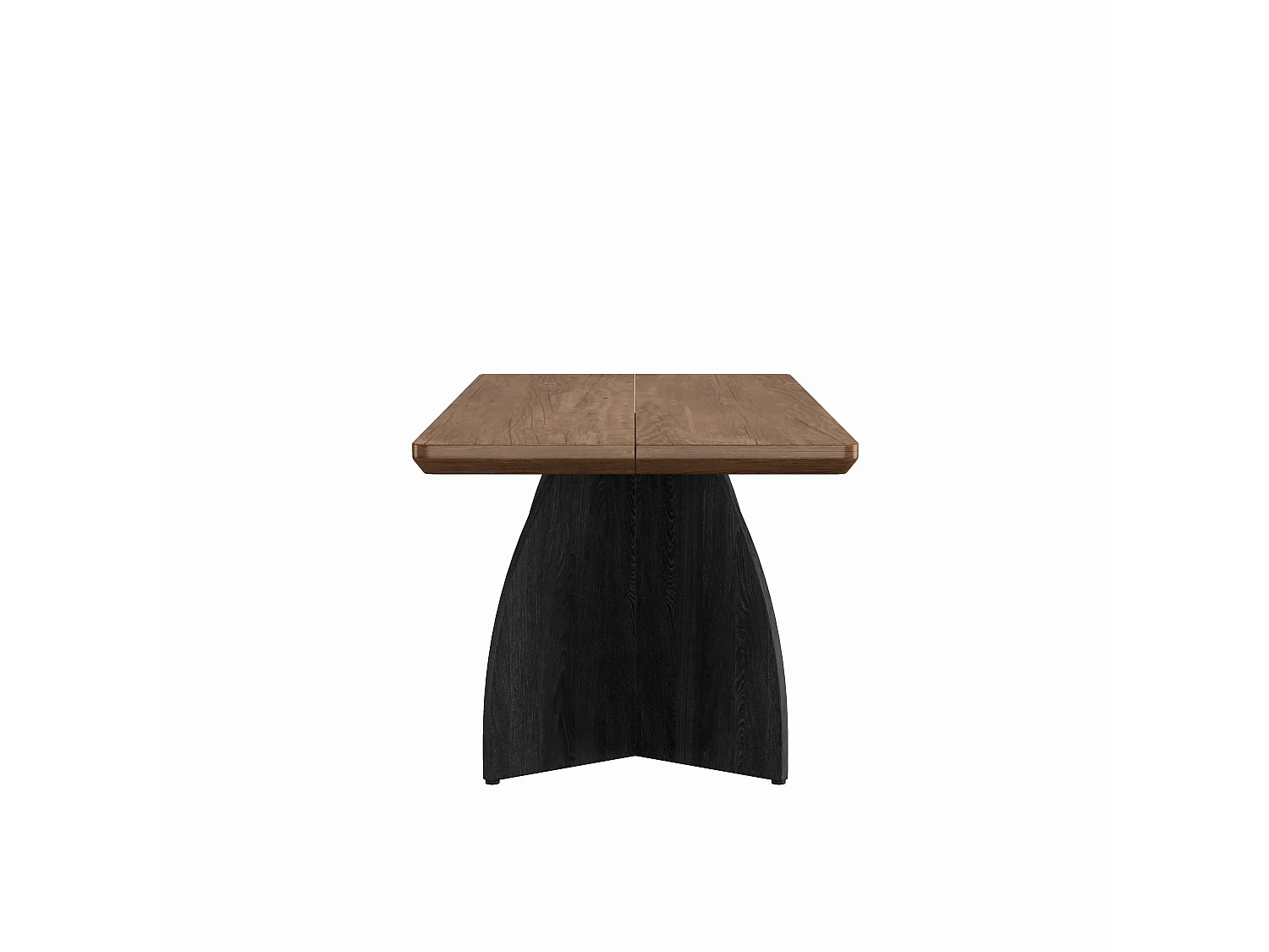 160 cm langer Esstisch für 4 bis 6 Personen mit 4 cm dicker Tischplatte und modernem Design – MDF – 160 x 80 x 76 cm – Walnuss