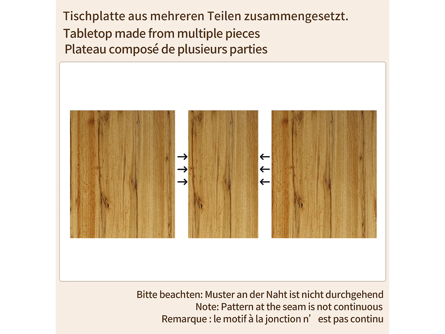 Table à manger extensible effet bois avec pieds réglables antidérapants - MDF et métal - 120/160 x 80 x 76 cm - Chêne