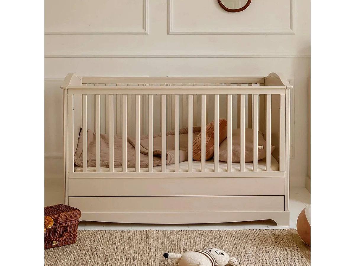 Meegroei ledikant 70x140 inclusief lattenbodem Bellamy Royal Beige