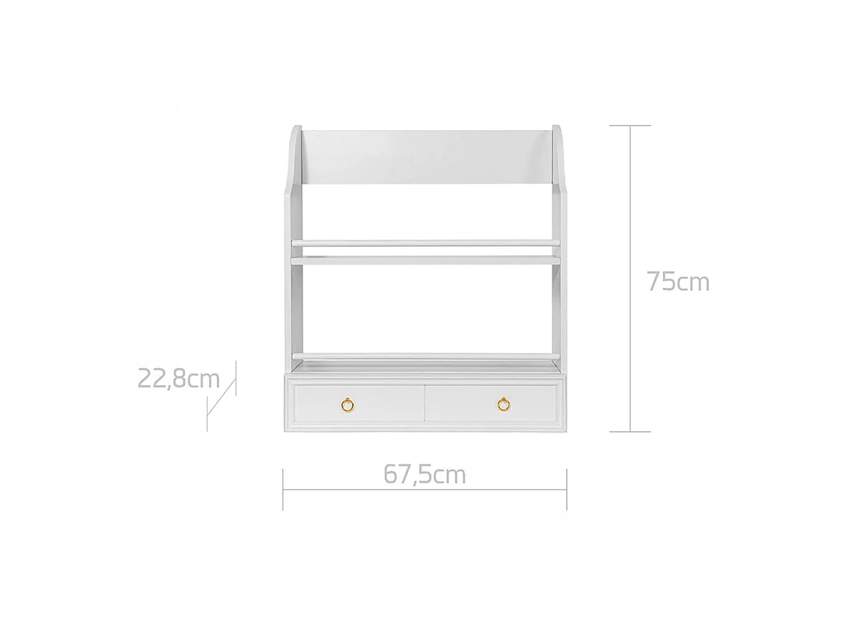Scaffale da parete Bellamy Royal Beige