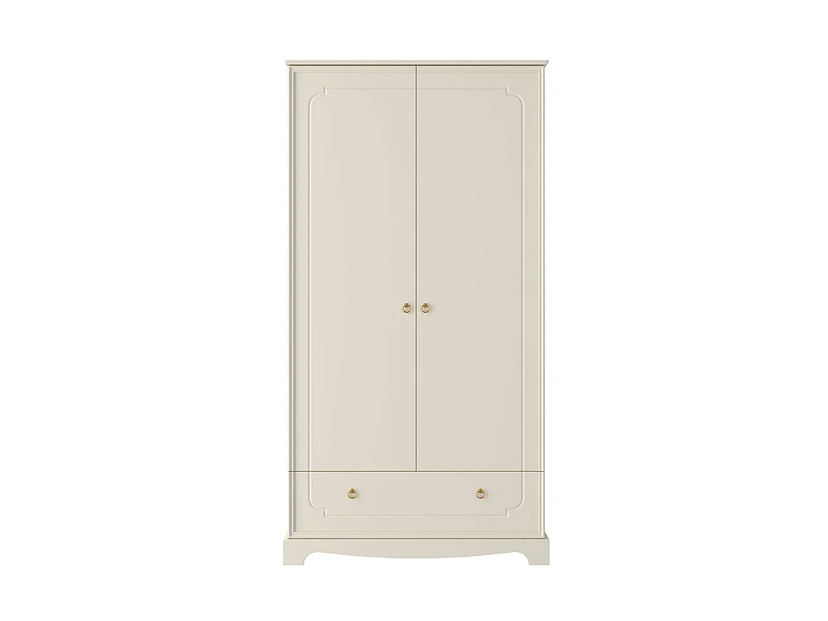 Chambre complète lit évolutif 70x140 commode à langer et armoire 2 portes Bellamy Royal Beige