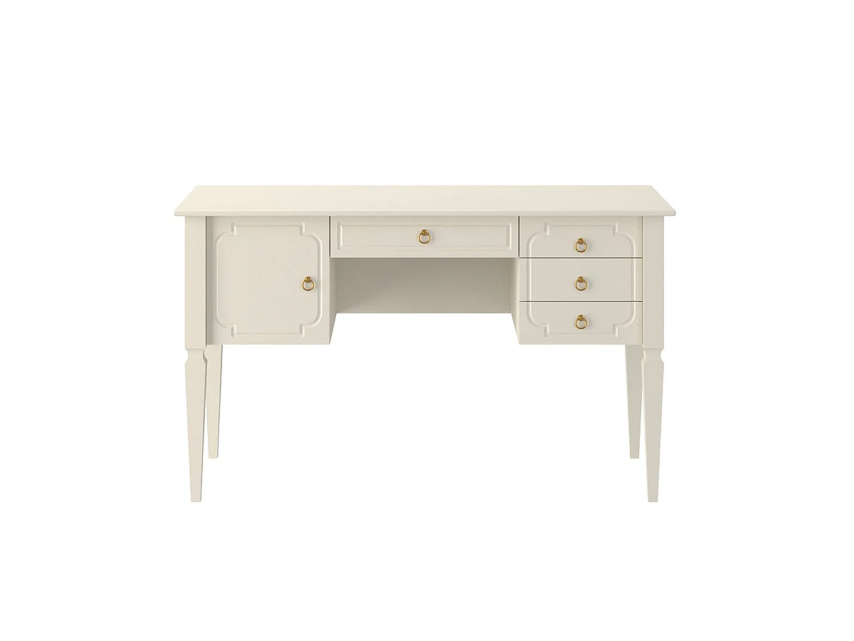 Skrivebord 4 skuffer 1 dør Bellamy Royal Beige