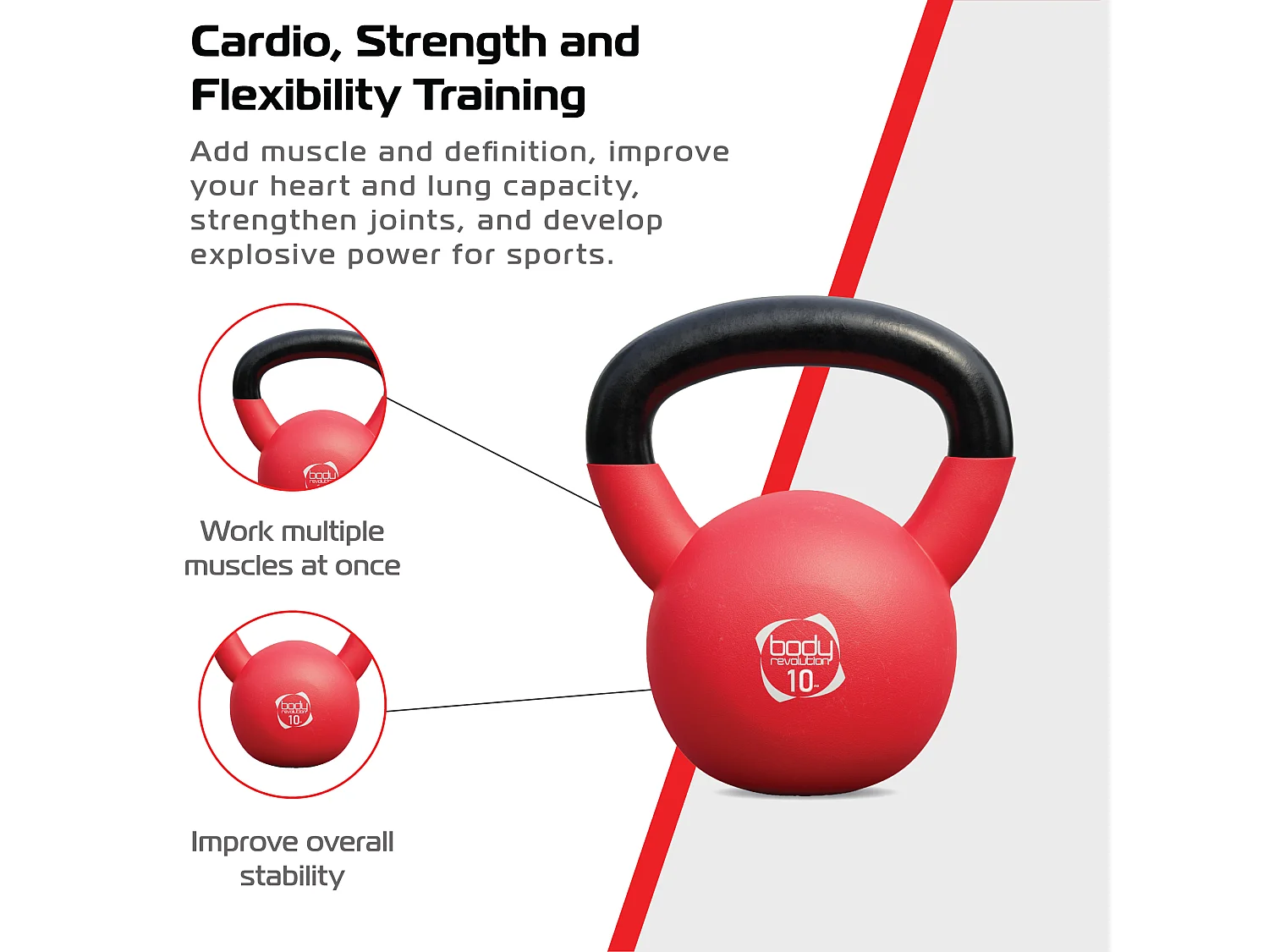 Body Revolution Neoprene Kettlebells 10kg