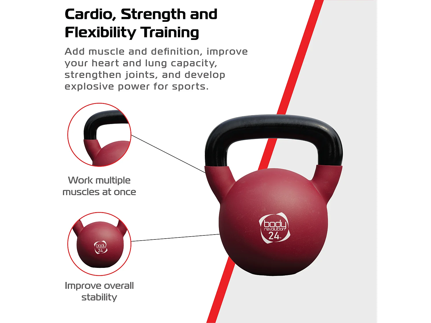 Body Revolution Neoprene Kettlebells 24kg