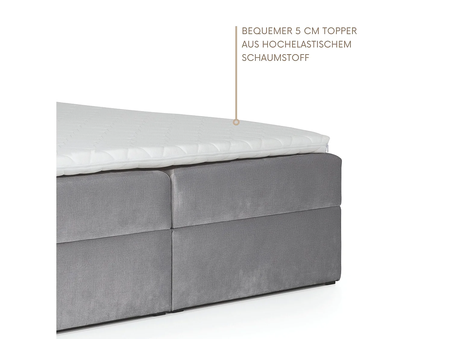 Boxspringbed TEO1 180x200 met opbergbakken|Topper|Tweepersoonsbed|Bonellmatras|Gestoffeerd bed|Bed|Slaapkamer-Beige