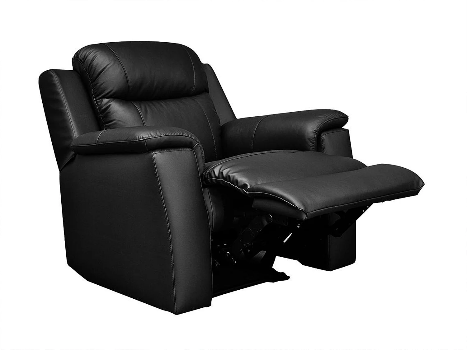 Fauteuil relax EVASION en cuir - Noir
