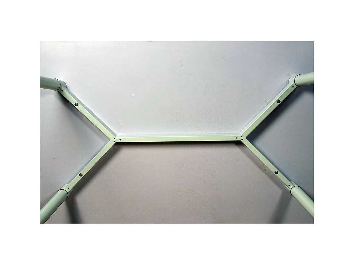 Tafel 200 x 100 Collectie RENNES met metalen poten en wit blad. Design tafel.