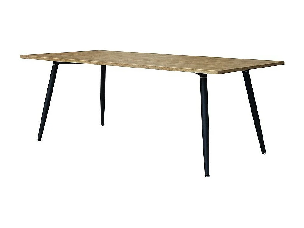 Table 200 x 100 Collection SILVA pieds métal et plateau effet bois. Table design.