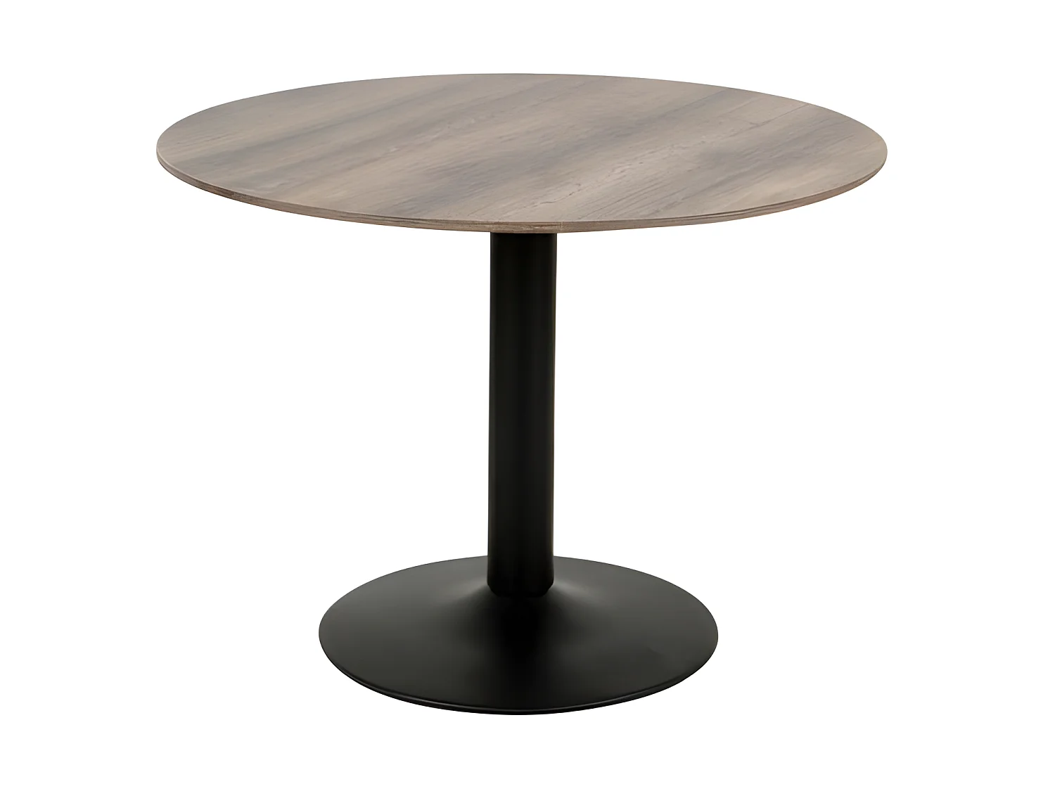 Table ronde avec pied central JULES. Magnifique design pour votre cuisine ou votre salle à manger.
