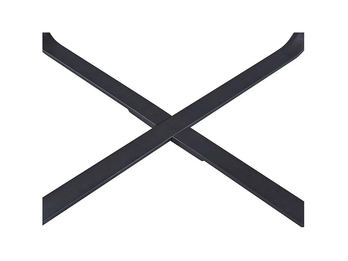 Ronde eettafel NOVES, ø120cm - bruin/zwart - Moderne stijl