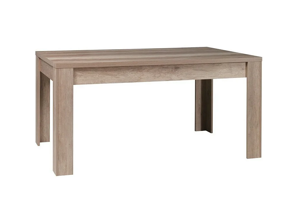 Niet uitschuifbare tafel 160 cm - Collectie ROMI - licht eiken