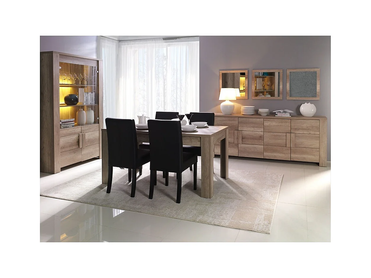 Niet uitschuifbare tafel 160 cm - Collectie ROMI - licht eiken