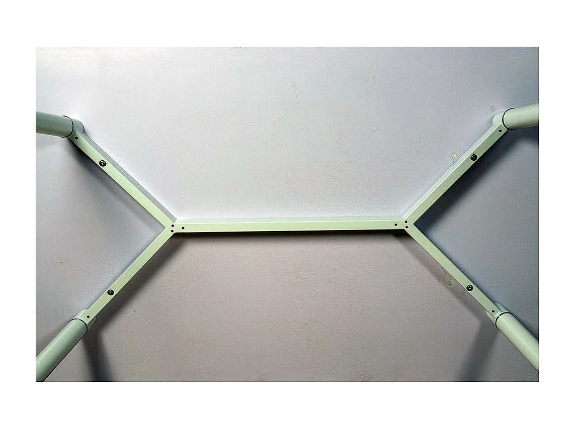 Table 160 x 90 Collection RENNES pieds métal et plateau blanc. Table design.