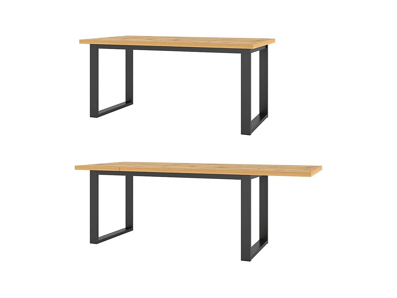 Table extensible pour salle à manger MILO 170-220cm, coloris chêne