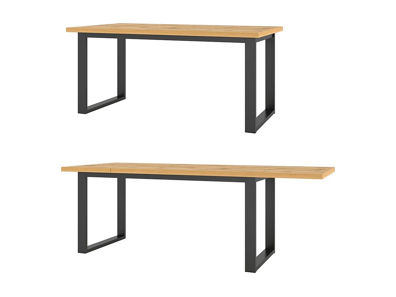 Table extensible pour salle à manger MILO 170-220cm, coloris chêne