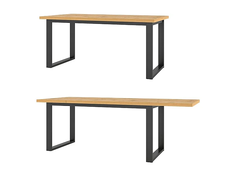 Table extensible pour salle à manger MILO 170-220cm, coloris chêne