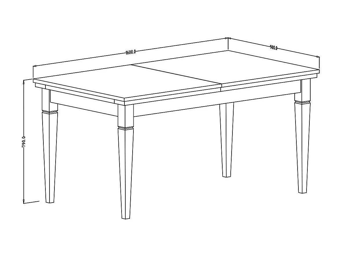 Table extensible jusqu'à 240cm pour salle à manger Collection ASSIA. Coloris vert et chêne