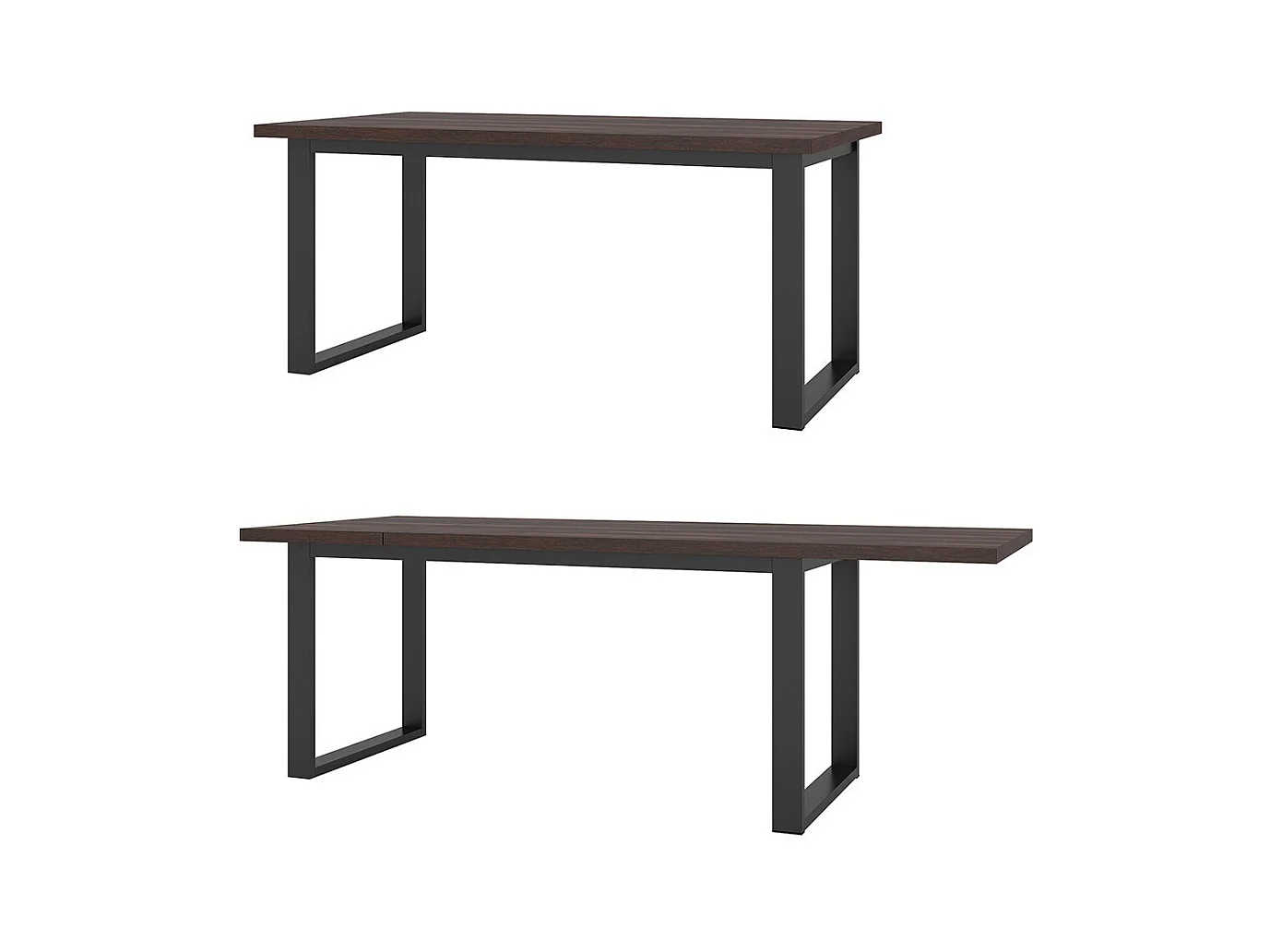 Table extensible pour salle à manger MILO 170-220, coloris chêne foncé