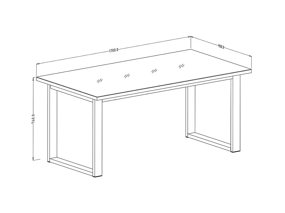 Table extensible pour salle à manger MILO 170-220, coloris chêne foncé