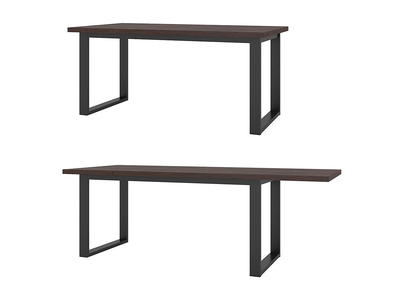 Table extensible pour salle à manger MILO 170-220, coloris chêne foncé