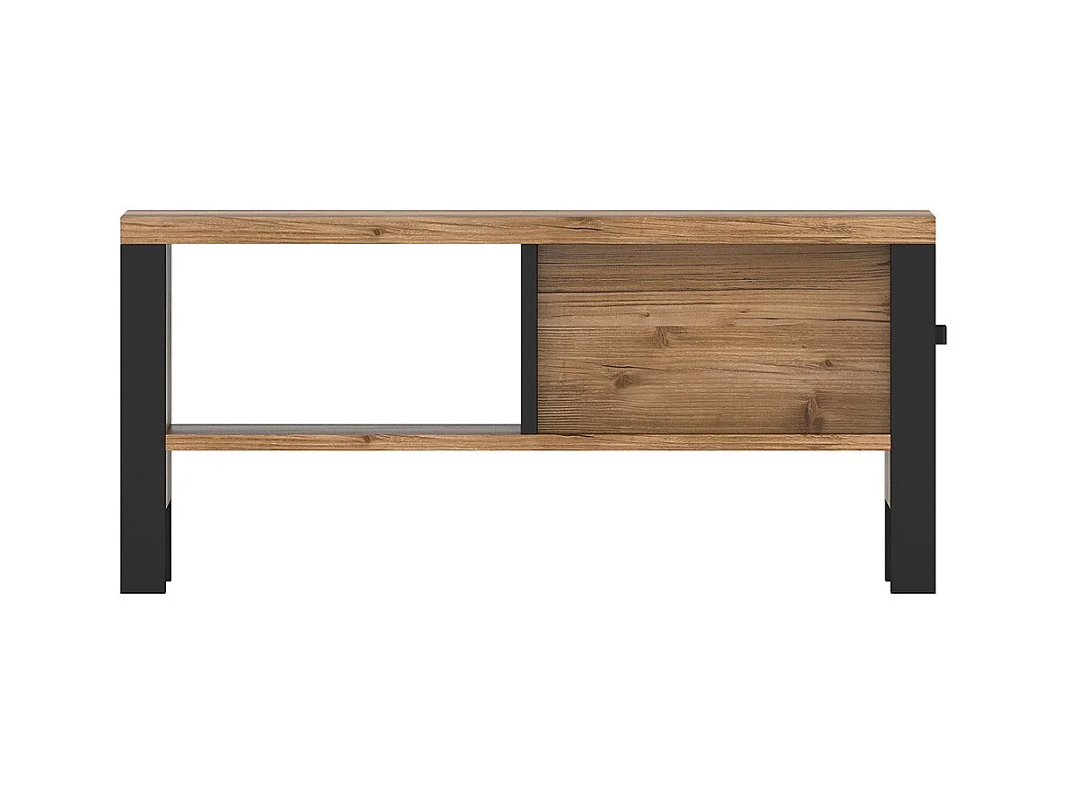 Design-Couchtisch DARWIN - Fichte und Schwarz