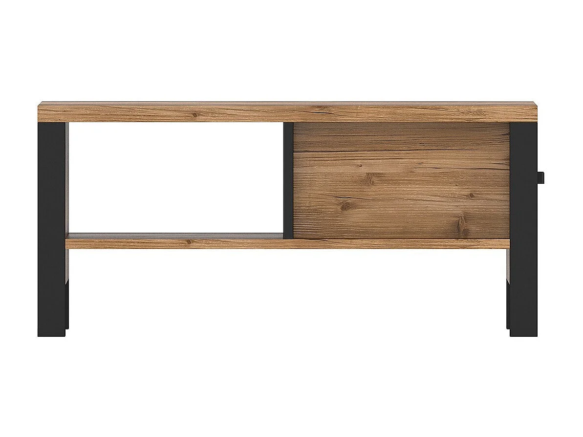 Table basse design DARWIN – Épicéa et noir