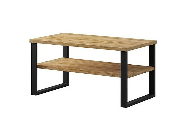 Design-Couchtisch aus der MILO-Kollektion in Eichenfarbe. Ideales Möbelstück für Ihr Wohnzimmer.