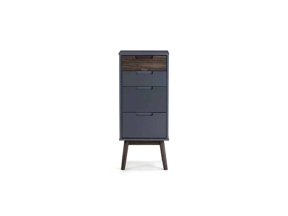 Chiffonnier 4 tiroirs Gris Anthracite - HINA