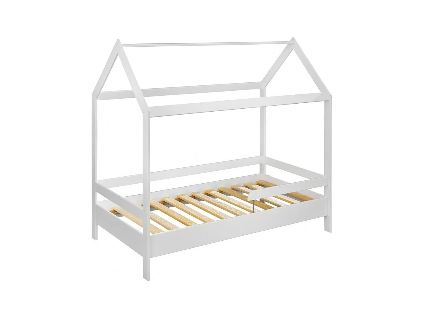 Kinderbed in de vorm van een hut 80x160, collectie MOGWAI, kleur wit.