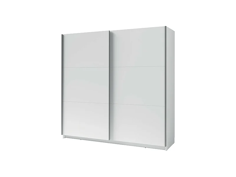 Armadio, guardaroba 200 cm 2 porte scorrevoli - bianco - Collezione ARSALA