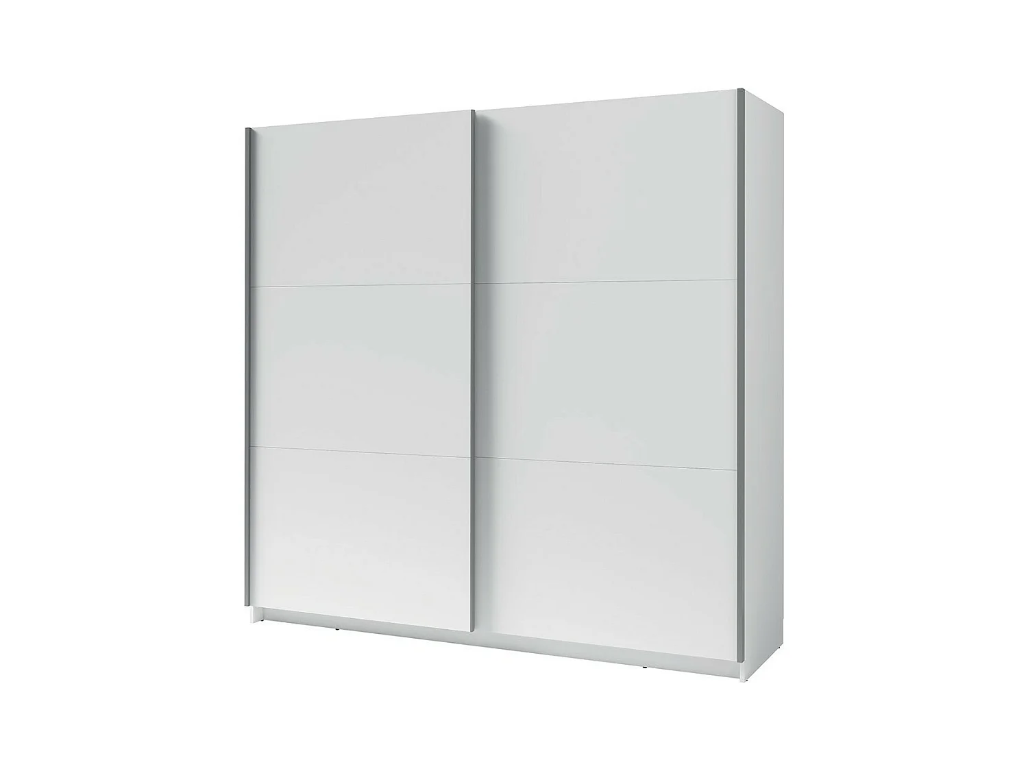 Armadio, guardaroba 200 cm 2 porte scorrevoli - bianco - Collezione ARSALA