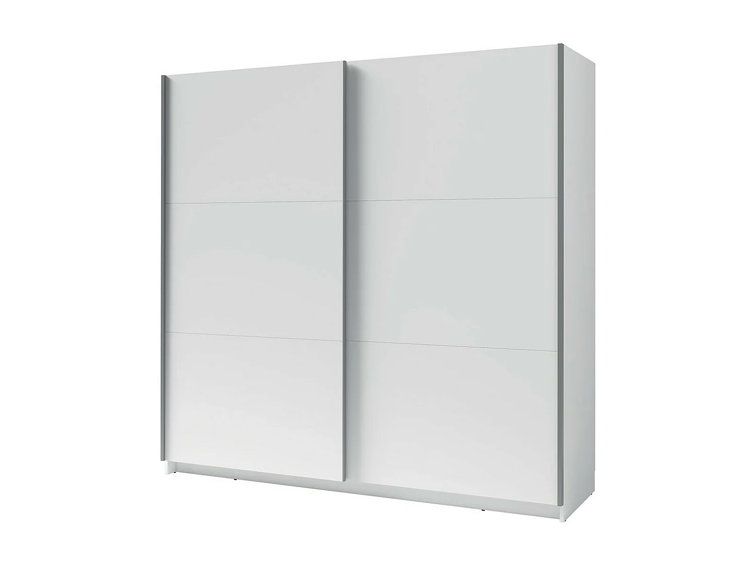 Armario, guardarropa de 200 cm con 2 puertas correderas - blanco - Colección ARSALA