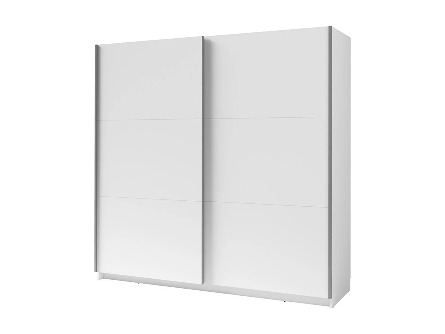 Armoire, garde robe 200 cm 2 portes coulissantes - blanc - Collection ARSALA
