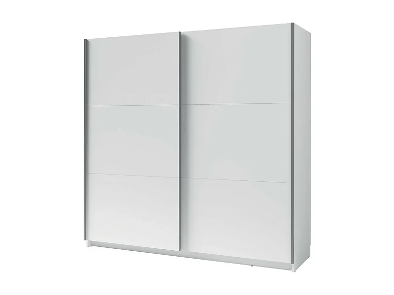 Armoire, garde robe 200 cm 2 portes coulissantes - blanc - Collection ARSALA