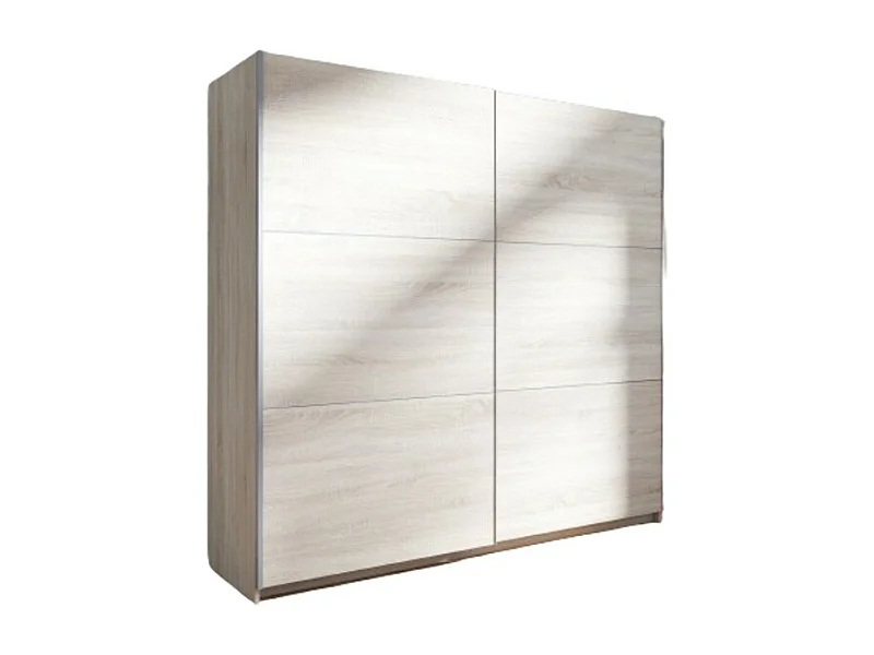 Armoire, garde robe 200 cm 2 portes coulissantes - chêne sonoma - Collection ARSALA