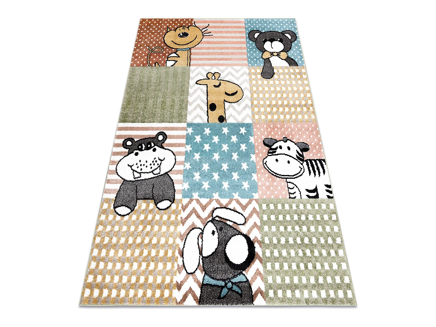 Tapis FUN Pets pour enfants, animaux coloré mutli 140x190 cm