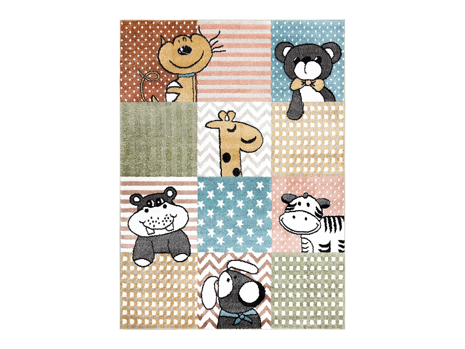 Tapis FUN Pets pour enfants, animaux coloré mutli 80x150 cm