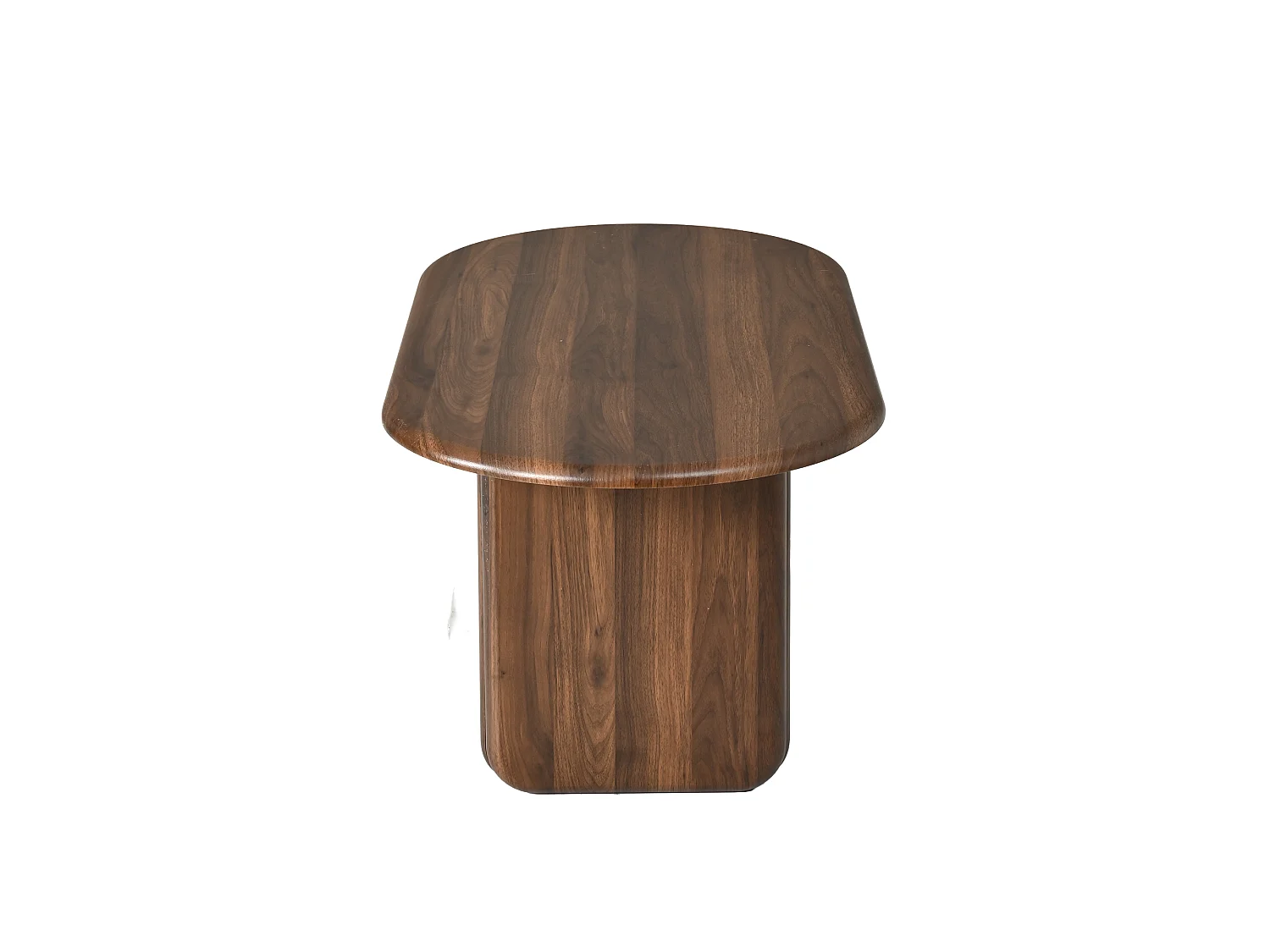 Tavolino da salotto ovale moderno 99x50x40 cm - Tavolino d'appoggio per soggiorno - Piedini decorativi - Ideale per il soggiorno - MDF - Marrone