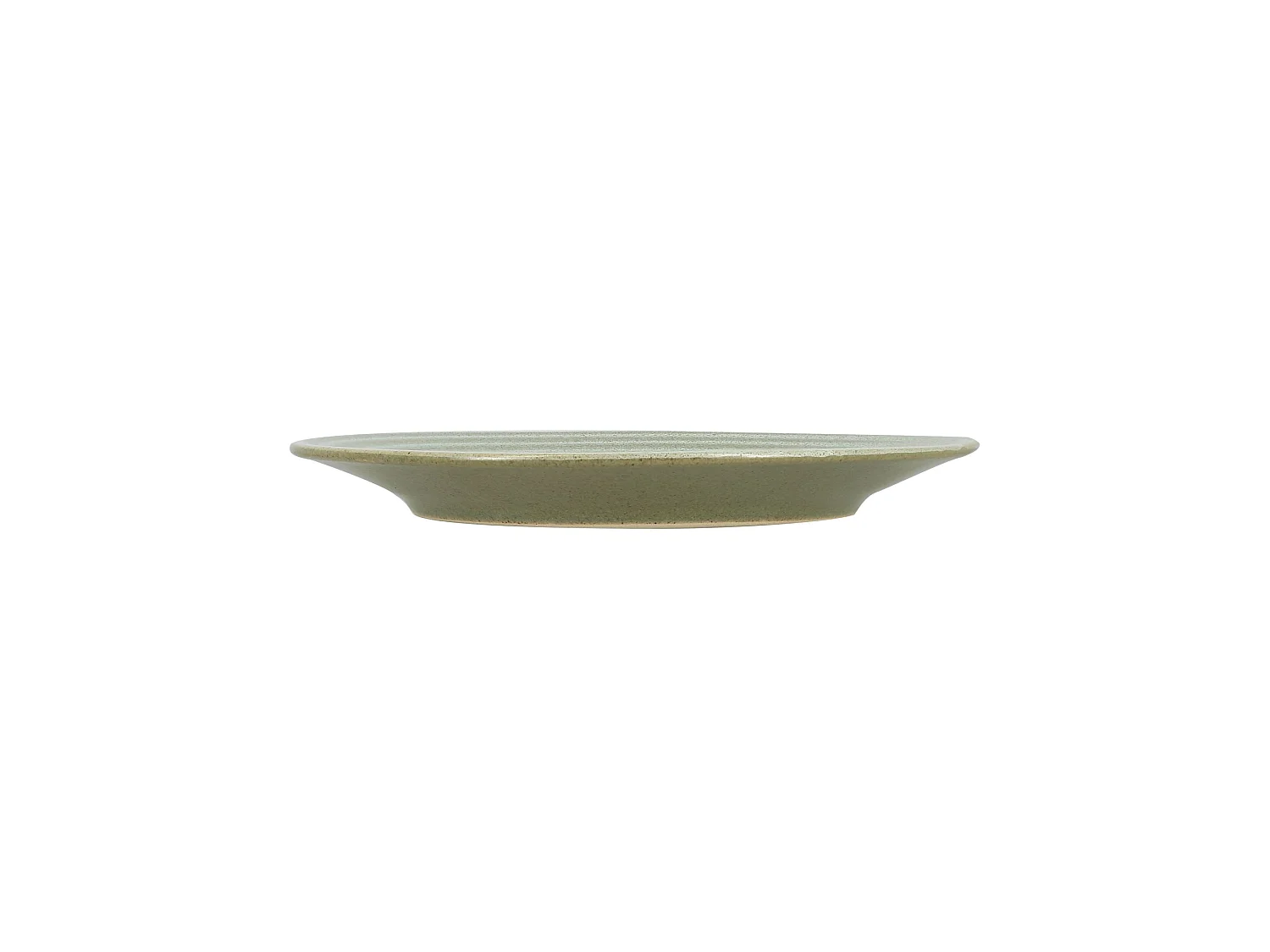 Novastyl - Lot 6 Assiettes à Dessert Turbolino 21cm En Grès Vert