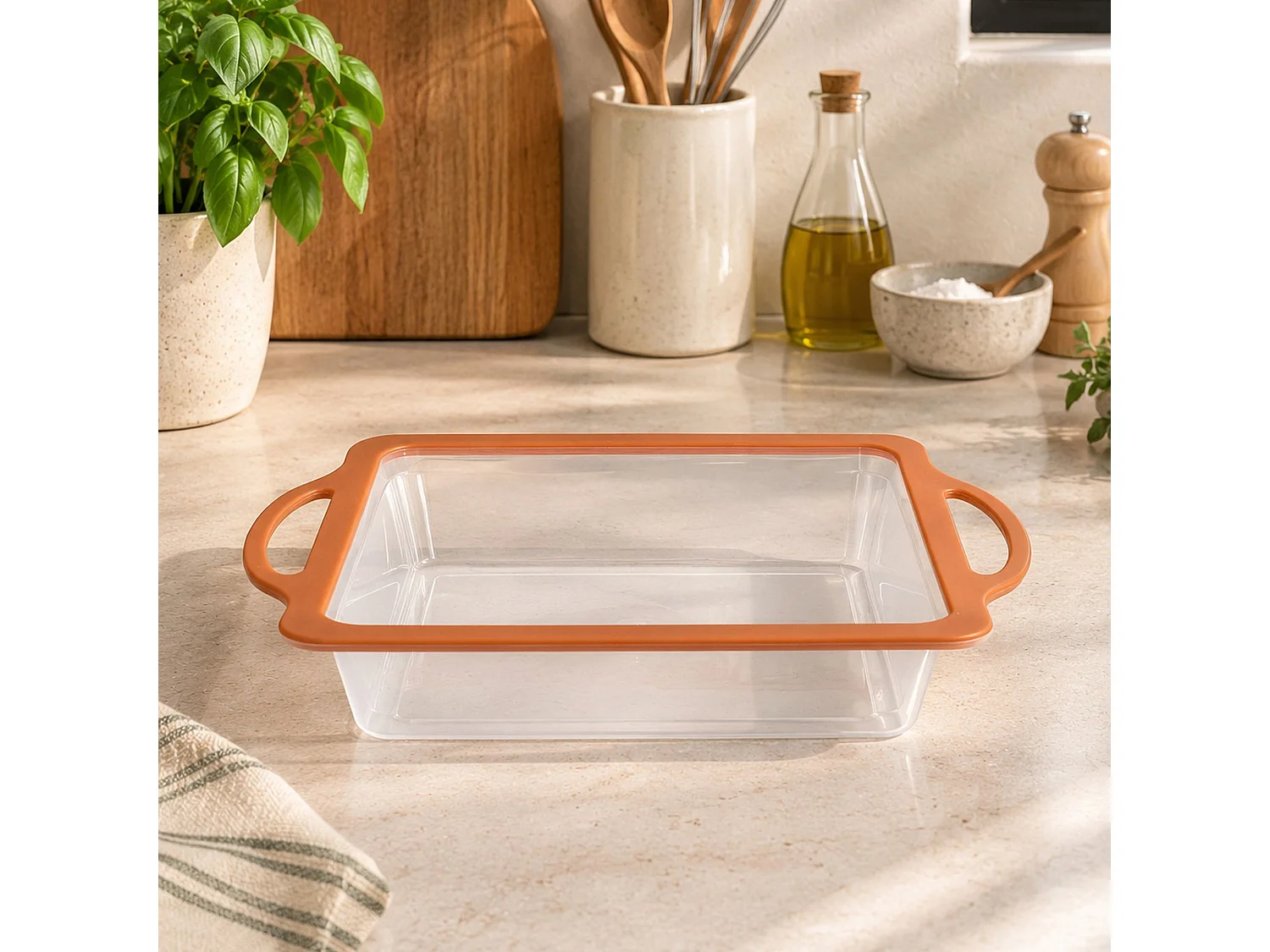 Menastyl - Moule à Gateau Mady 23x23cm En Silicone Et Acier Carbone